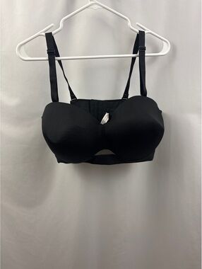 Lane Bryant Cacique Comfort Bliss Multi-Way Underwire Strapless Bra 42DDD Black